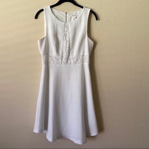 White Formal Dress w Lace Detailing